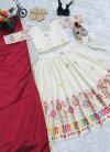 OC 213 Heavy Pure Cotton With Embroidery Work Lehenga With Choli Dupatta Kids Wear Online Wholesale